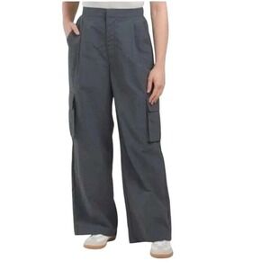 NWT WILO The Label Parachute Fly Cargo Pants Gunmetal Women's Size M‎ MSRP $88